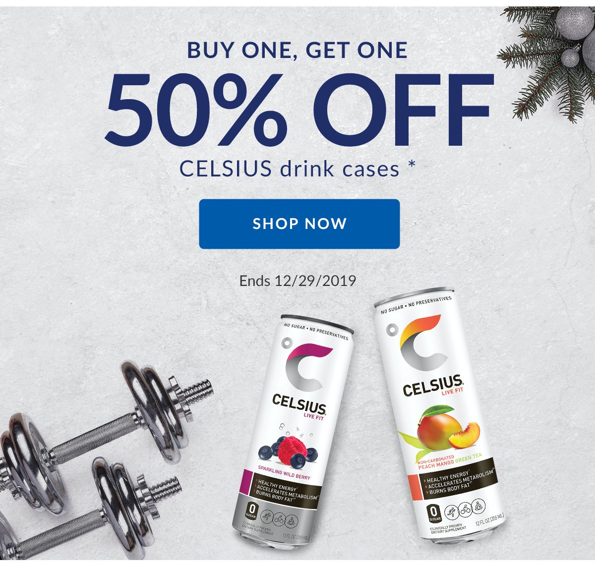 Buy one, get one 50% off celsius drink cases