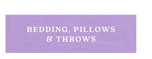 bedding pillows and throws