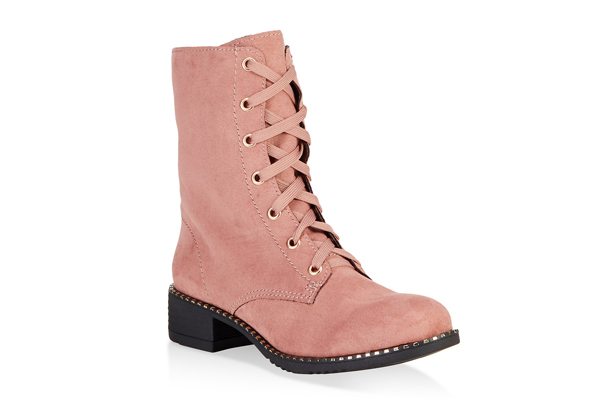 Studded Sole Combat Boots