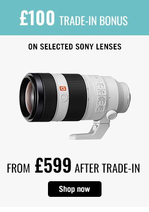£100 trade-in bonus on selected lenses