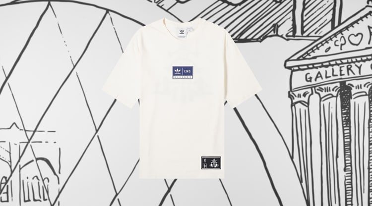 ENDxadidasthreebridgesChalkWhiteTshirt