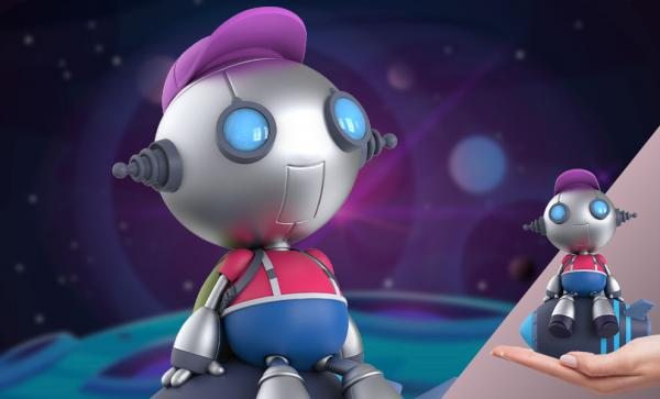 Party Bot: Spaced Out Vinyl Collectible by Mighty Jaxx