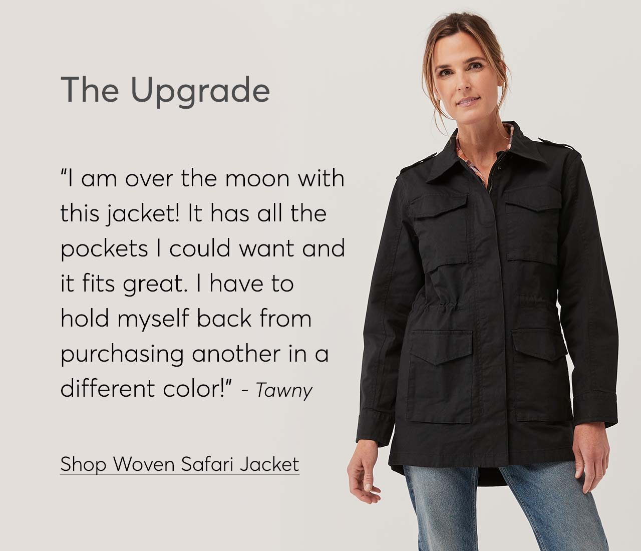 The Upgrade. Shop Woven Twill Safari Jacket