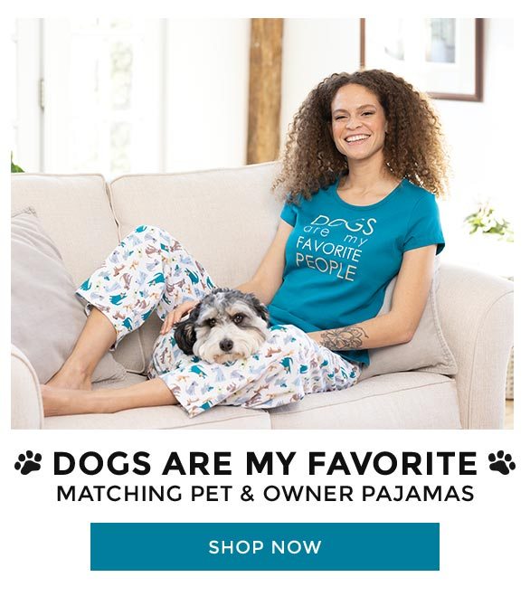 Dogs Are My Favorite Matching Pet & Owner Pajamas
