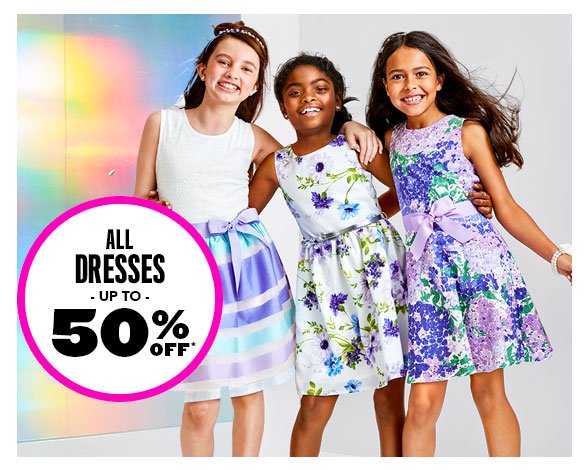 All Dresses Up to 50% Off