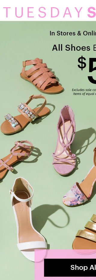 Happy SHOESDAY! Shoes are all BOGO $5 