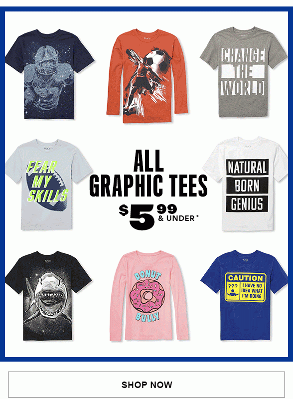 All Graphic Tees $5.99 & Under