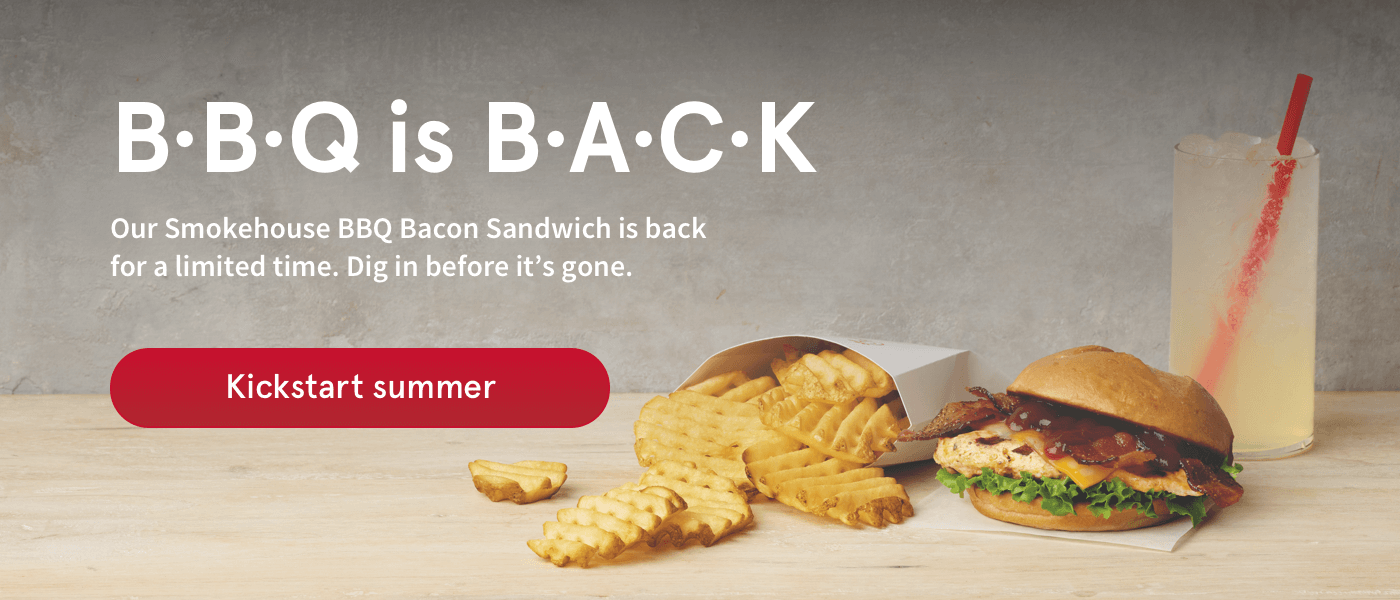 Smokehouse is in the house | Our Smokehouse BBQ Bacon Sandwich is back for a limited time. Grab a napkin and dig in before it's gone.