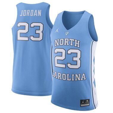 Michael Jordan North Carolina Tar Heels Jordan Brand Authentic Basketball Jersey - Light Blue