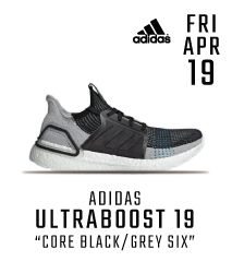 UltraBoost 19 'Core Black/Grey Six'