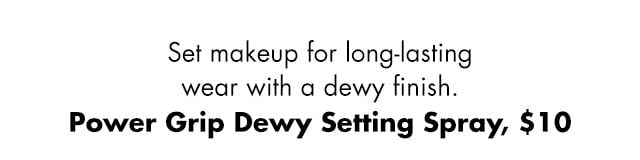 Set makeup for a long-lasting wear with dewy finish