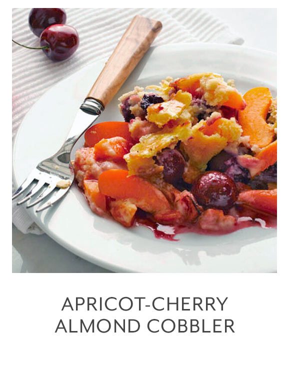 Apricot-Cherry Almond Cobbler