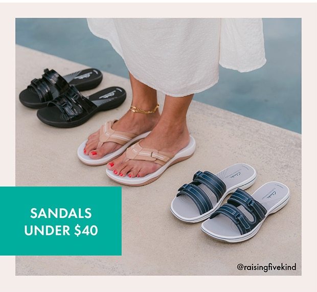 SANDALS UNDER $40