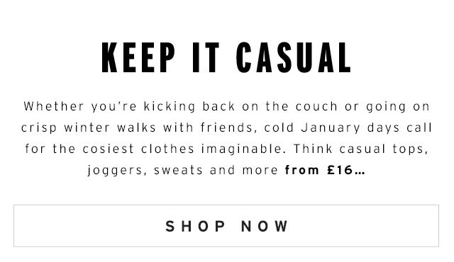 T-shirts, joggers, hoodies and sweats to live in all winter…