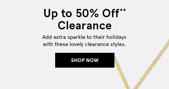 Up to 50% Off Clearance