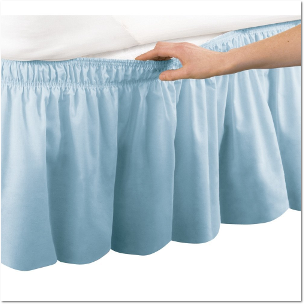 Elastic Bed Wrap Ruffle Bed Skirt