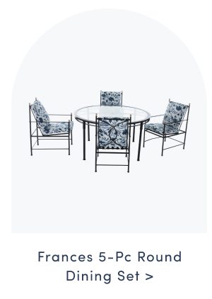 Frances 5-Pc Round Dining Set