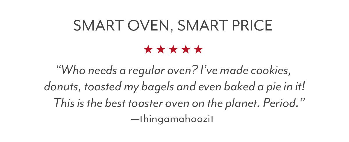 Smart Oven, Smart Price