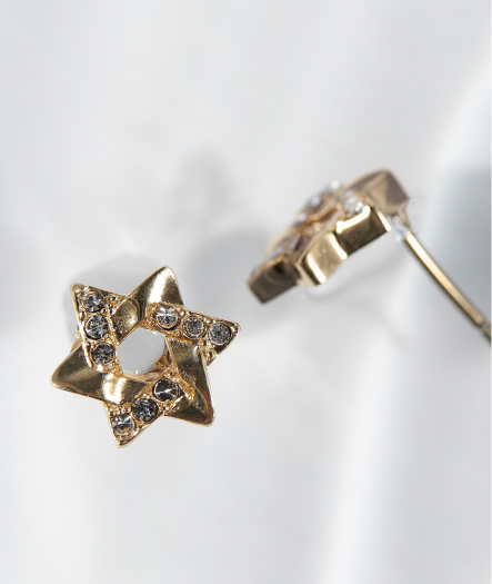 Star of David Mini Stud Earrings