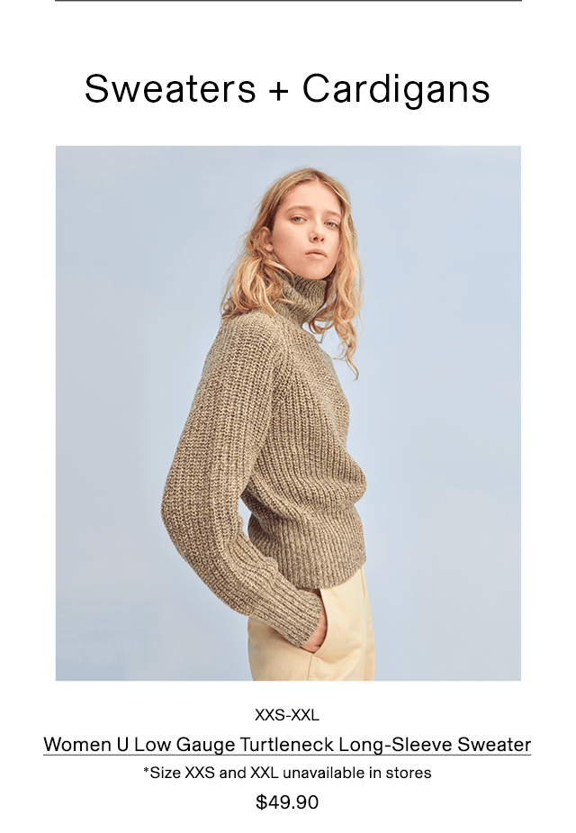PDP6 - WOMEN U LOW GAUGE TURTLENECK LONG-SLEEVE SWEATER