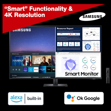 Samsung LS43AM700 43 in. 4K UHD (3840 x 2160) 60Hz Gaming Monitor