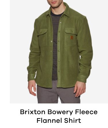 Brixton Bowery Fleece Flannel Shirt