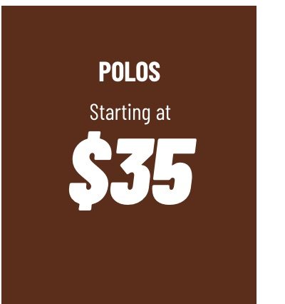 Polos as low as $14.99