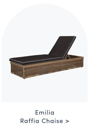 Emilia Raffia Chaise