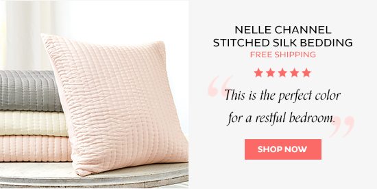 Nelle Channel Stitched Silk Bedding