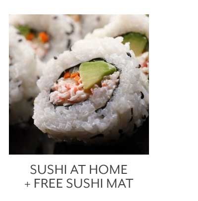 Class Sushi at Home + Free Sushi Mat