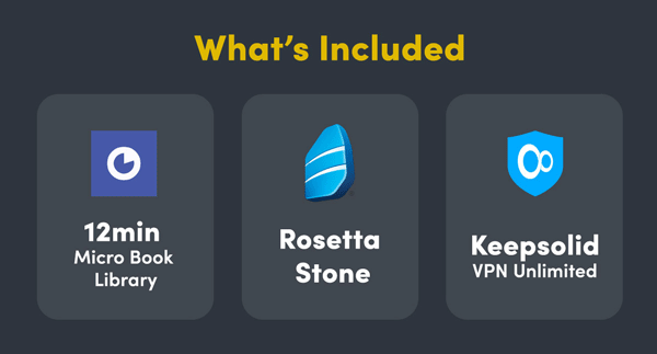 Micro Book Library, Rosetta Stone, & Keepsolid VPN | Shop Now