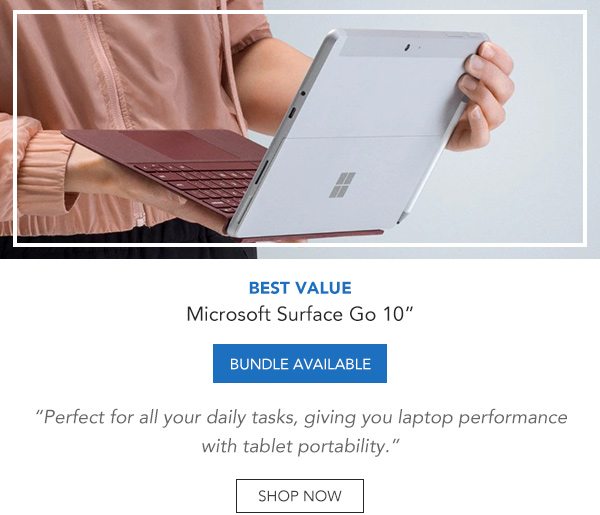 Shop Microsoft Surface Go 10 Silver 64GB Intel Pentium Gold Tablet Computer