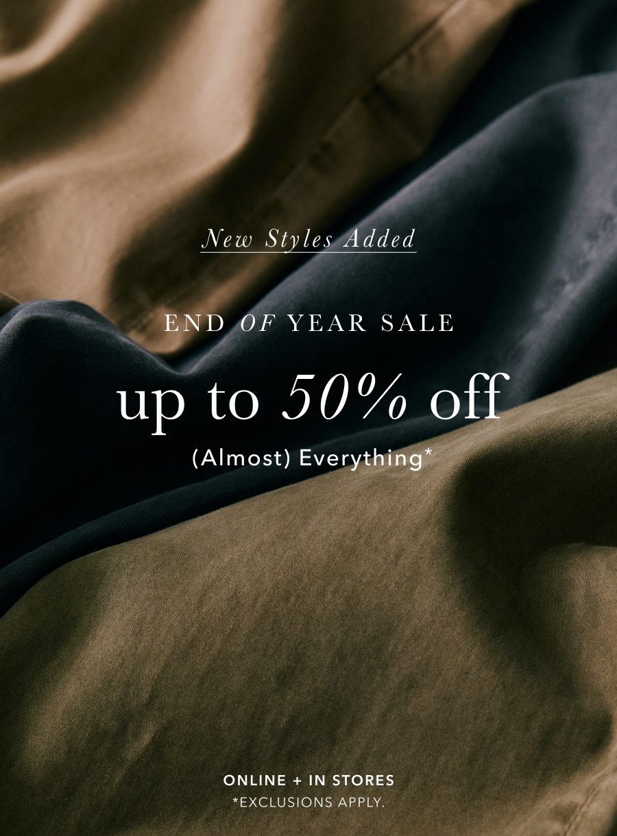 End of Year Sale: Up to 50% Off