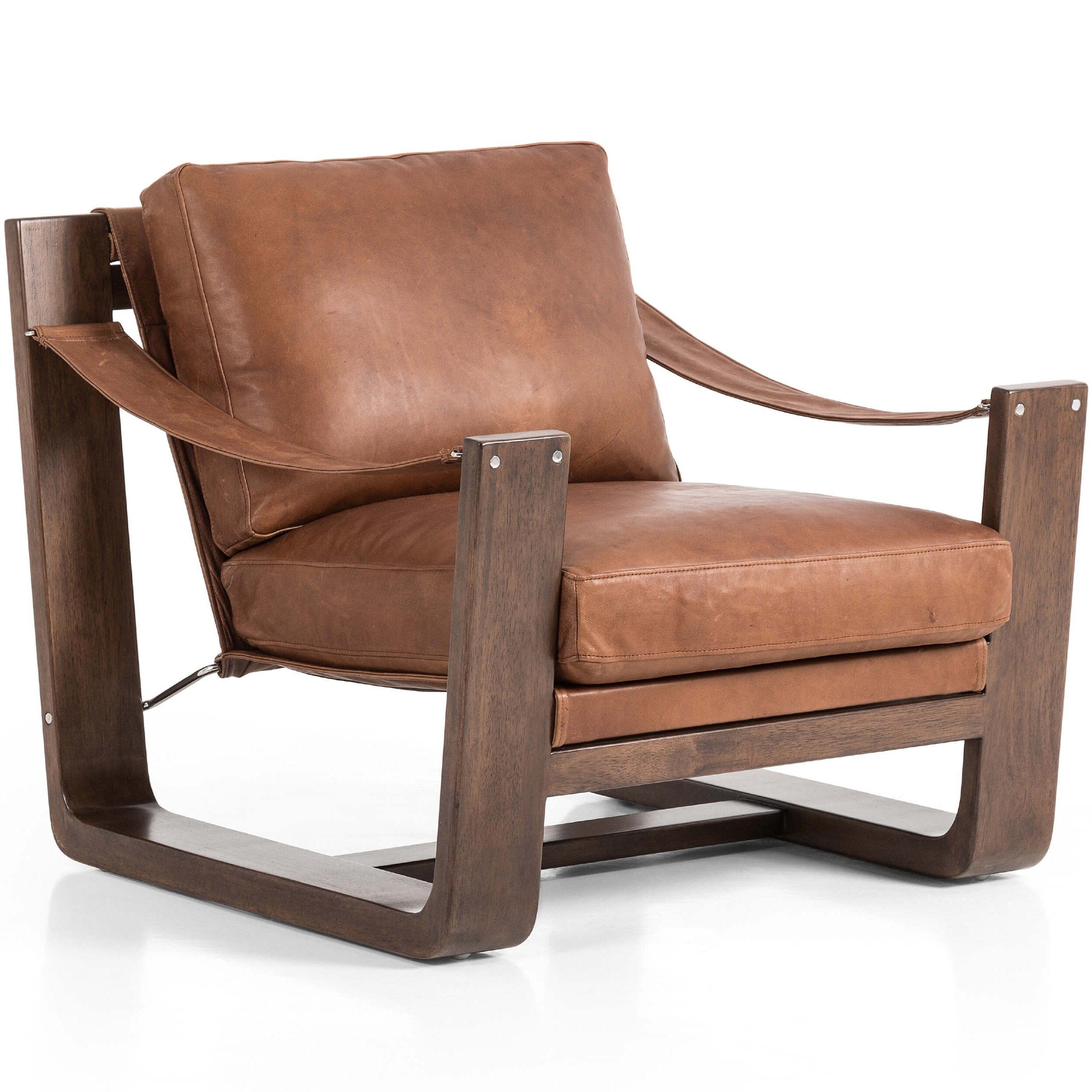 Image of Cesar Leather Chair, Heirloom Sienna