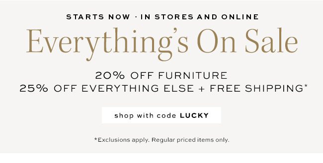 Everything's On Sale