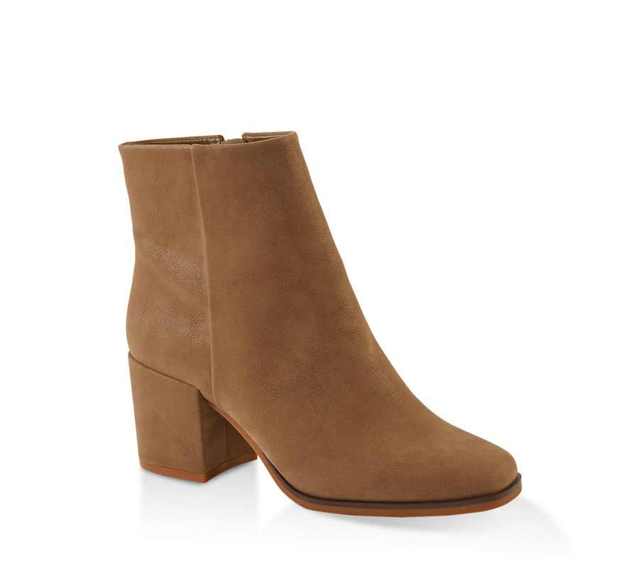 Square Toe Block Heel Booties