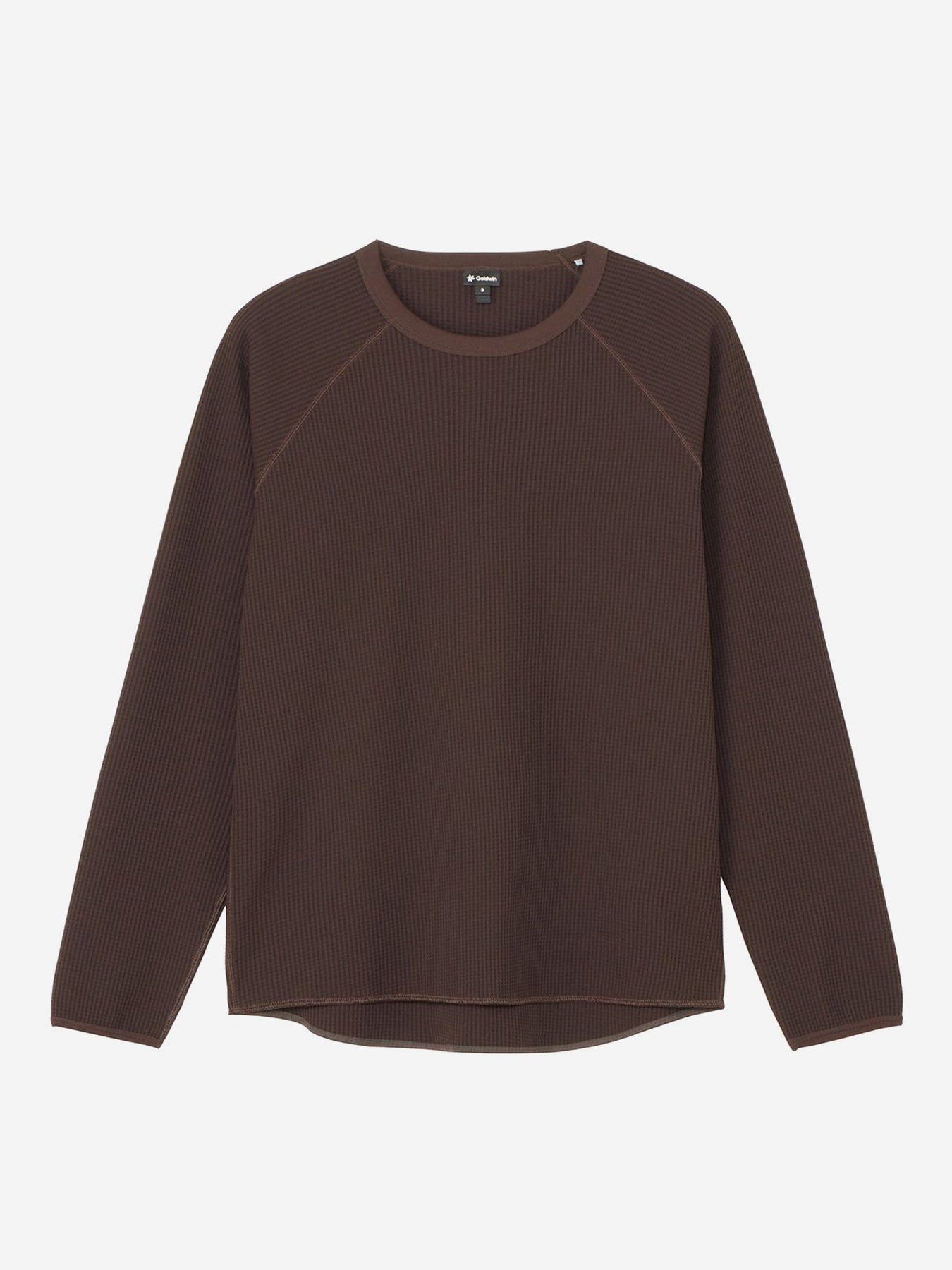 Image of Goldwin WF Light Long Sleeve T-Shirt - Jet Brown