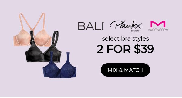 Shop Select Bra Styles 2/$39