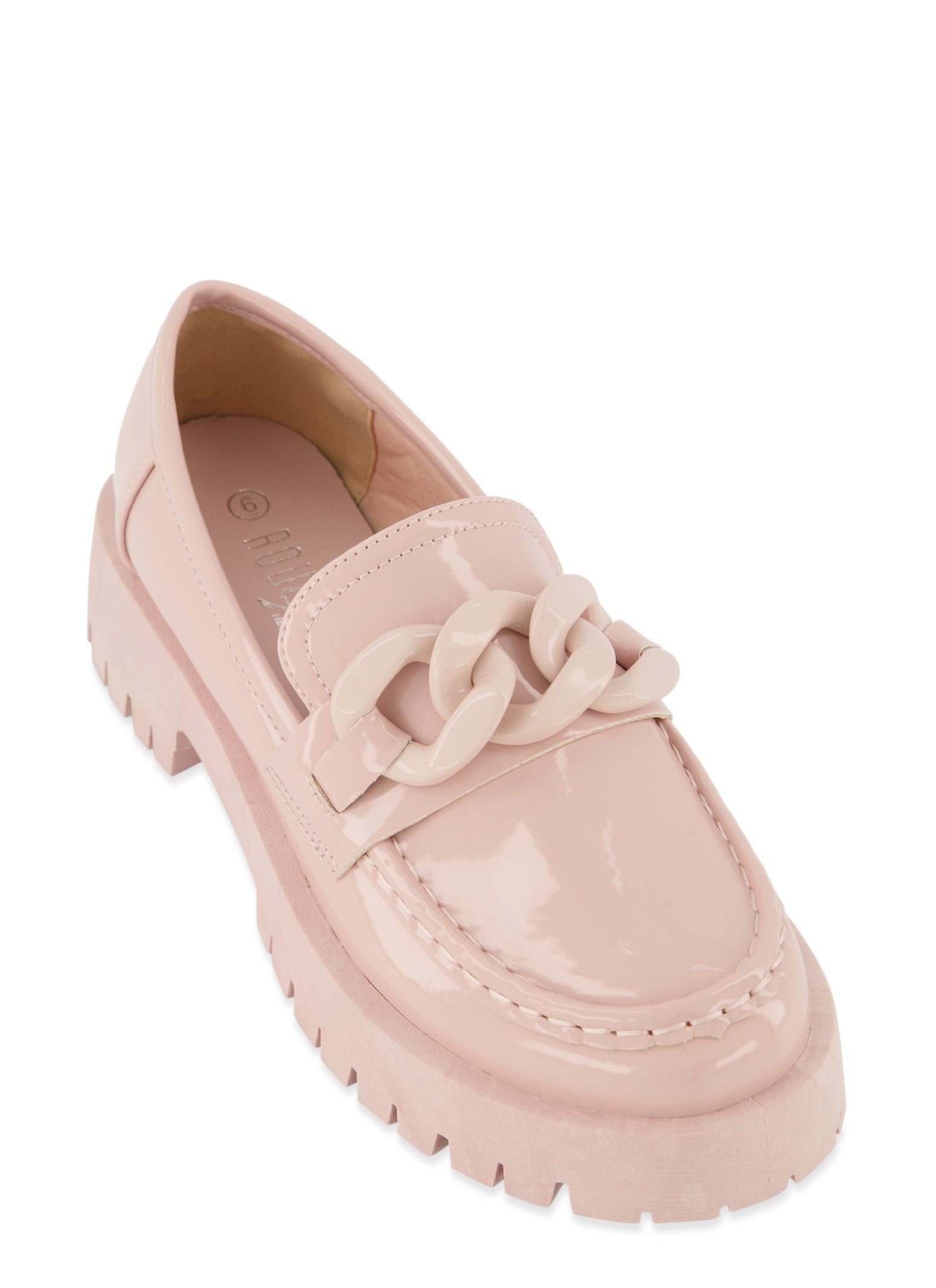 Chunky Chain Band Loafers