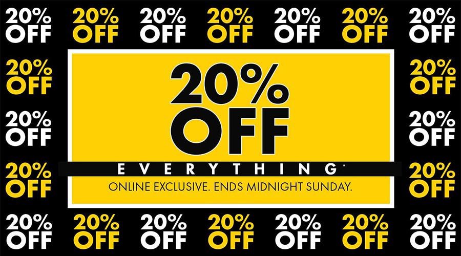 20% Off Sale