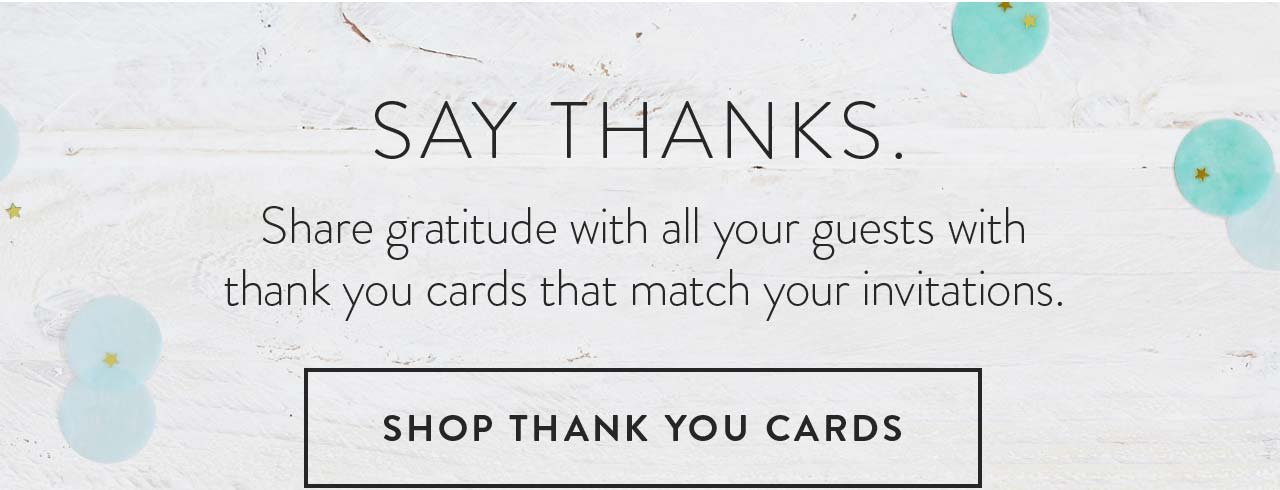 Shop Thank You Cards