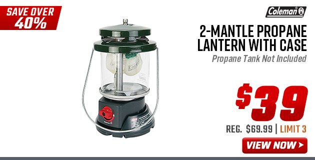 Coleman 2-Mantle Propane Lantern with Case