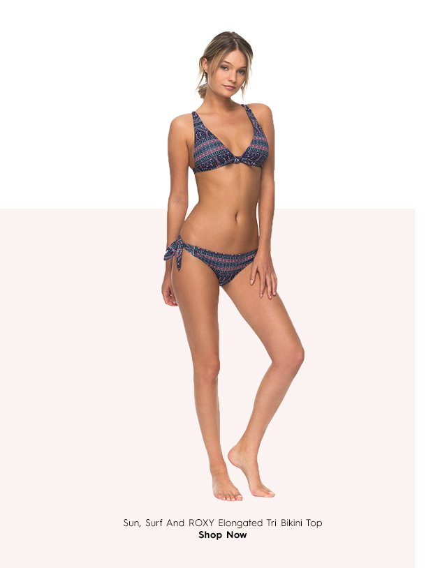 Product 3 - Sun, Surf And ROXY Elongated Tri Bikini Top