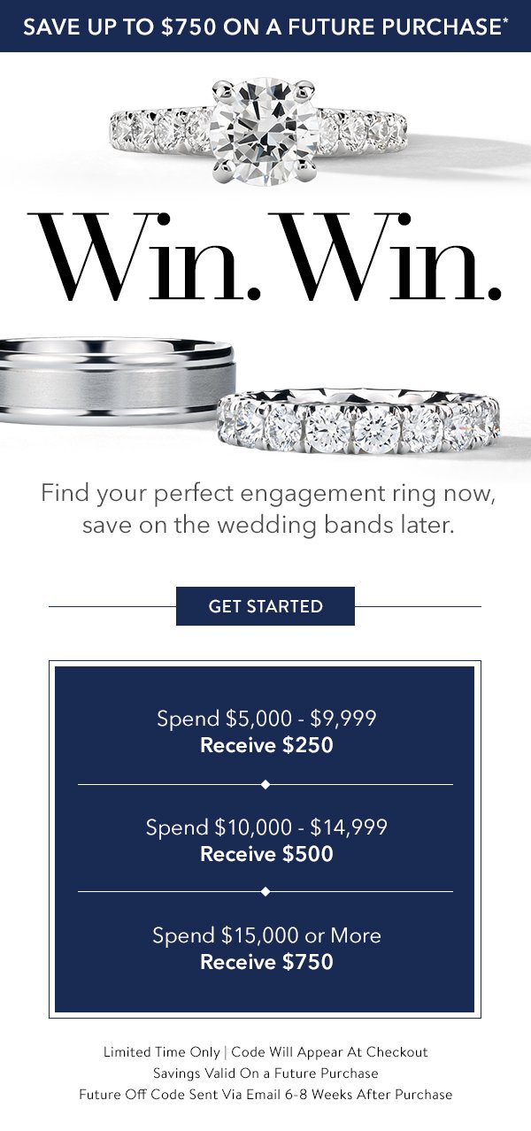 Find Your Perfect Engagement Ring Now And Save Big Later. Get Started.