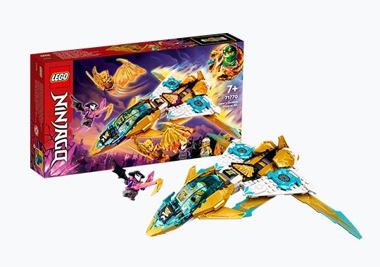 LEGO 71770 NINJAGO Zane's Golden Dragon Jet Plane Toy Set