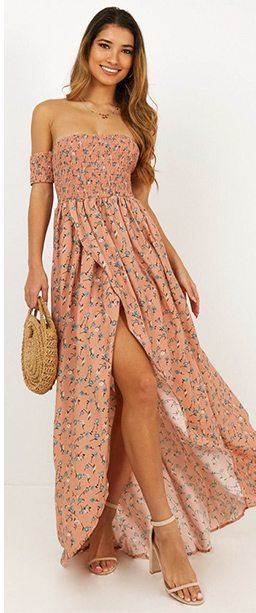 Shop: Lovestruck Maxi Dress In Blush Floral