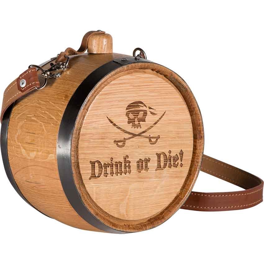 Image of Pirate's Drink or Die Canteen Barrel