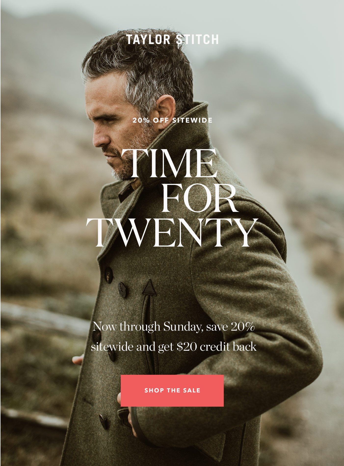 Time For Twenty — 20% Off and $20 Back