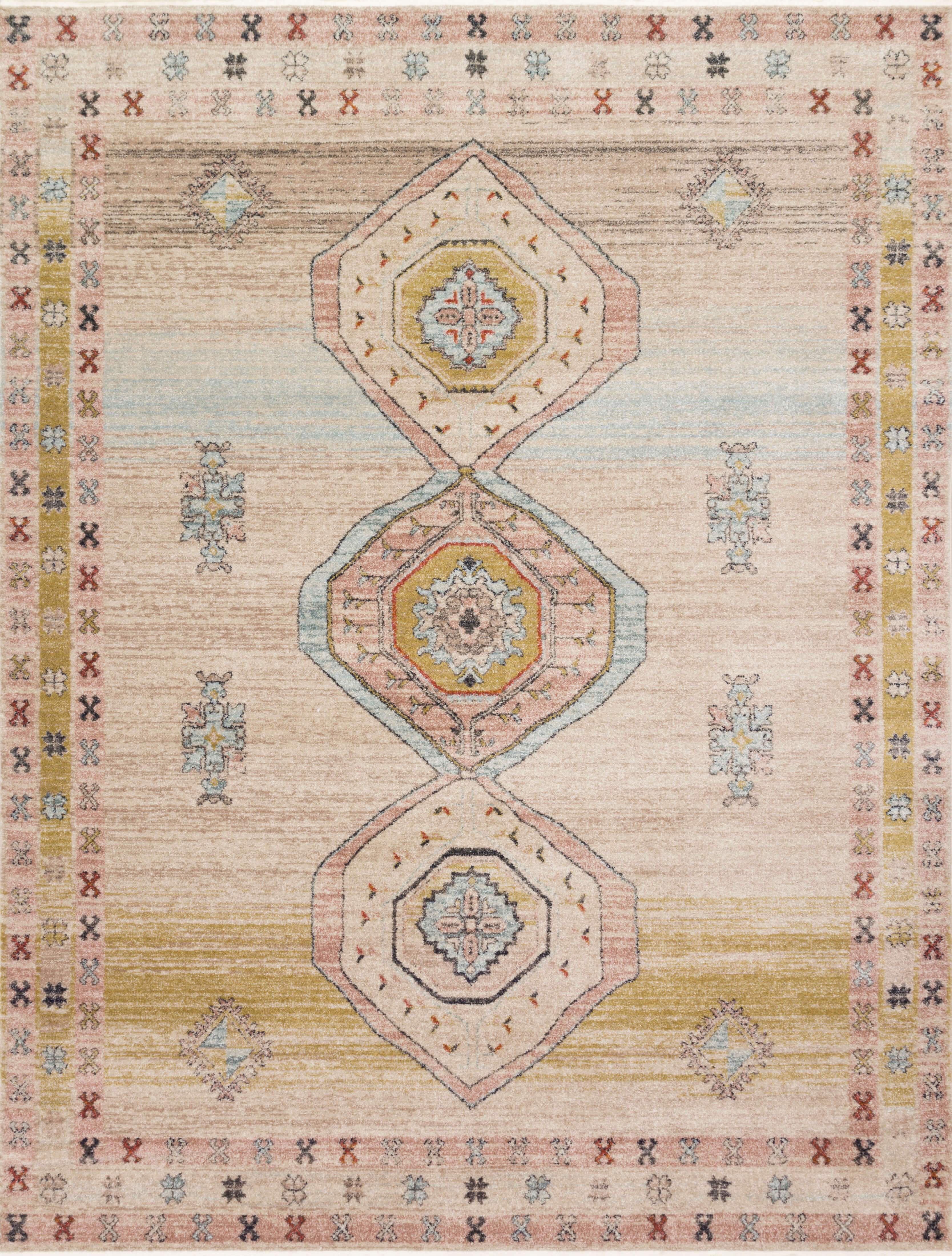 Image of Loloi Magnolia Home Rug Graham GRA-04 MH, Antique Ivory/Multi