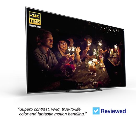 A8G TV | "Superb contrast, vivid, true-to-life color and fantastic motion handling." -Reviewed